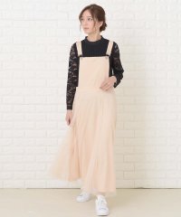 Lace Ladies/レースレディース Lace Ladies ふんわりチュール サロペットワンピース・オールインワン/503830663