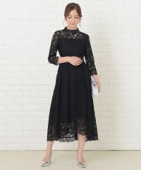 Lace Ladies/総レース長袖スタンドネックフィッシュテールフォーマルワンピースドレス/503830668