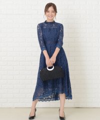 Lace Ladies/総レース長袖スタンドネックフィッシュテールフォーマルワンピースドレス/503830668