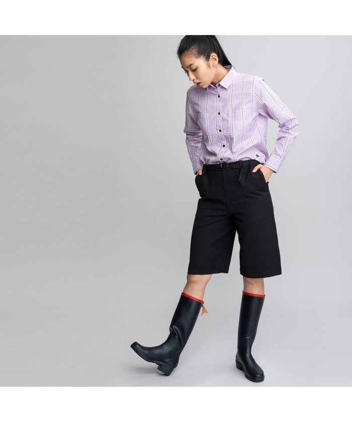 セール 50%OFF】撥水 ホップサップ ベルト クロップ ワイドパンツ
