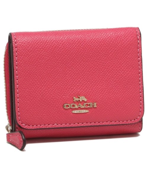 コーチ 三つ折り財布 アウトレット ミニ財布 ピンク レディース Coach F Imqob コーチ Coach D Fashion