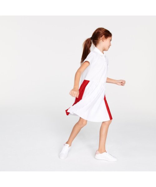 クーポン セール40 Off Girlsプリーツスカートポロワンピース ラコステ キッズ Lacoste Kids D Fashion