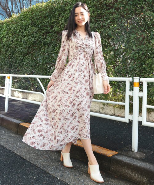 ツイストウエストプリーツマキシワンピース アンビエント Ambient D Fashion ツイストウエストプリーツマキシワンピース アンビエント Ambient D Fashion