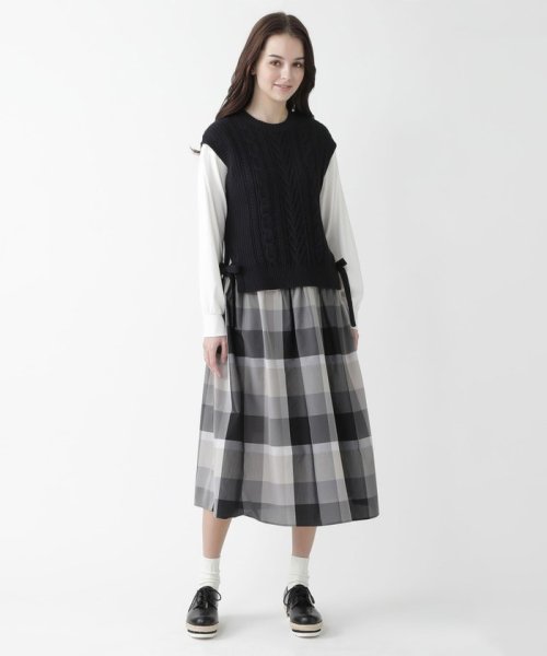 セール31 Off ニットベストコンビ ワンピース Blue Label Crestbridge Blue Label Crestbridge D Fashion セール31 Off ニットベストコンビ ワンピース Blue Label Crestbridge Blue Label Crestbridge D Fashion