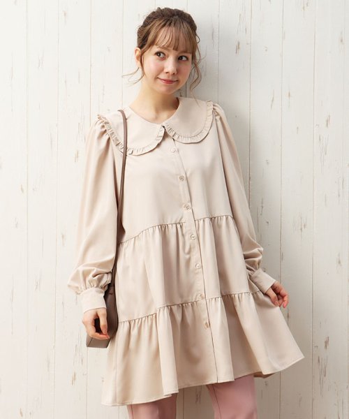 セール 84 Off フリル衿ティアードミニワンピース イング Ingni D Fashion セール 84 Off フリル衿ティアードミニワンピース イング Ingni D Fashion