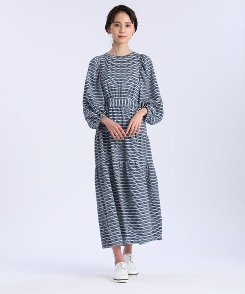 セール クラシックプリントワンピース イネド Ined D Fashion