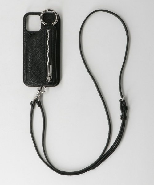 ＜AJEW＞CADENAS ジップ ストラップ iPhone 12/12 Proケース ∴
