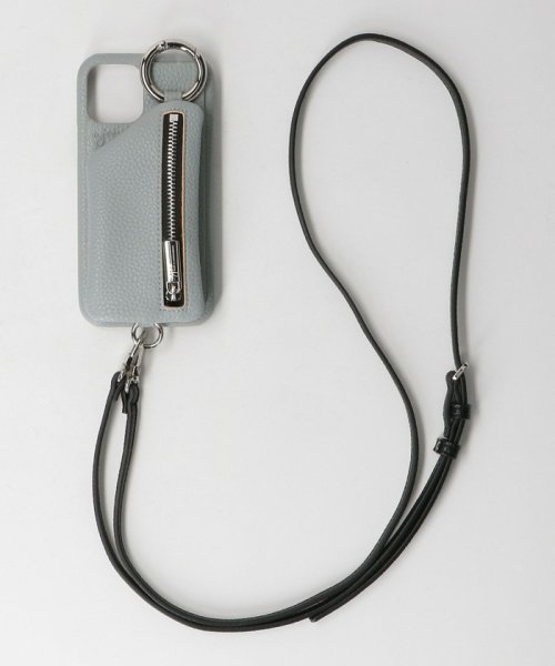 ＜AJEW＞CADENAS ジップ ストラップ iPhone 12/12 Proケース ∴