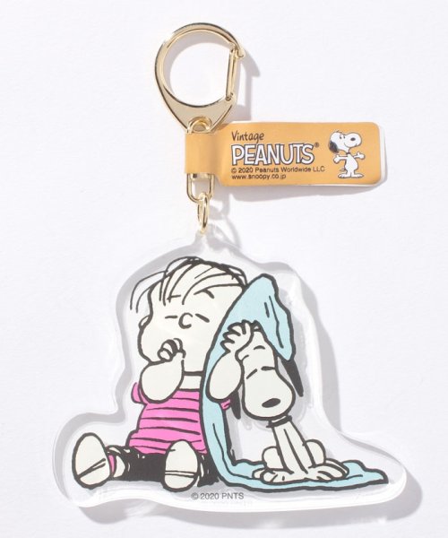 Snoopy Peanuts ピーナッツ スヌーピー ビッグアクリルキーホルダー スヌーピー ライナス Vintage Peanuts Peanuts D Fashion