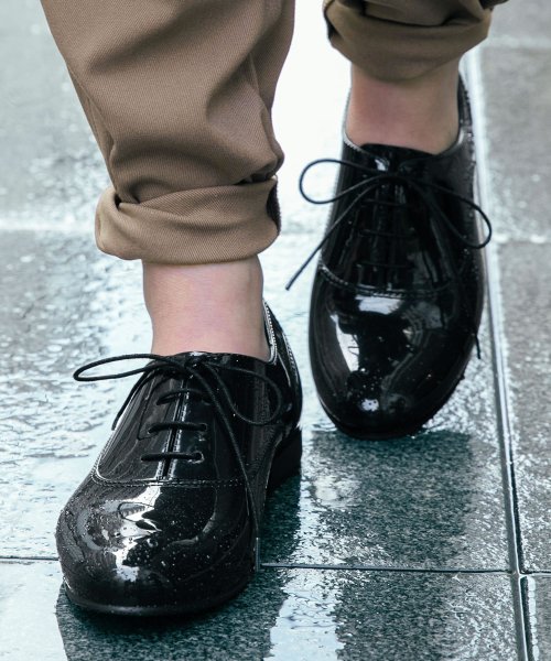 レースアップレインシューズ オシャレウォーカー Osharewalker D Fashion