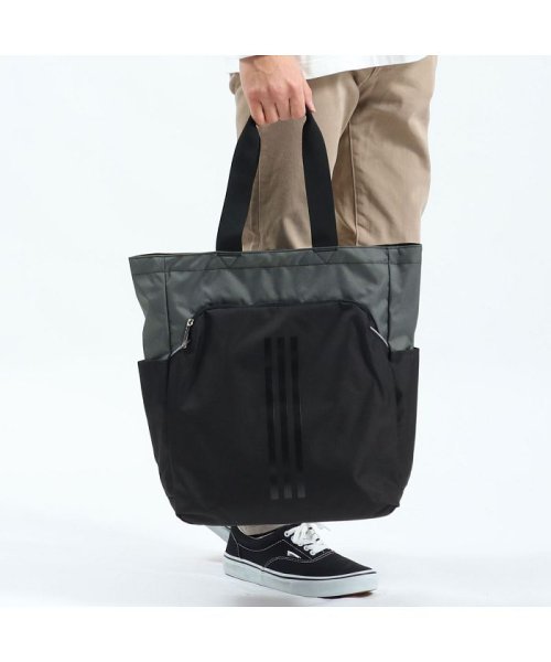 アディダス トートバッグ Adidas ファスナー付き 通学 塾 スポーツ 部活 B4 18l 軽量 軽い 女子 男子 中学生 高校生 学生 アディダス Adidas D Fashion