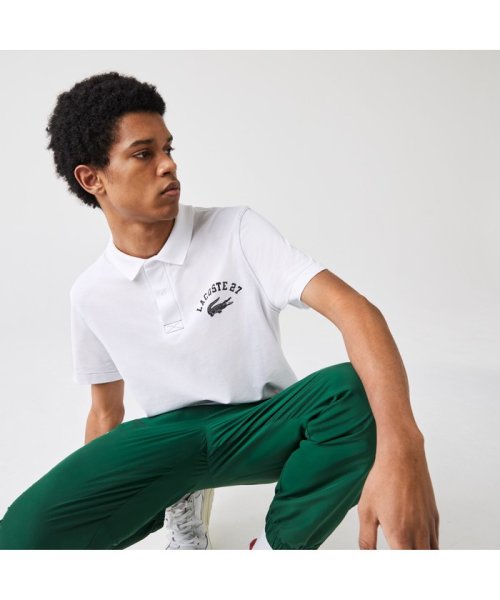 セール カレッジロゴプリントポロシャツ ラコステ メンズ Lacoste Mens D Fashion