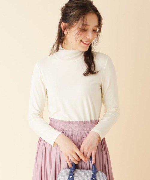 異素材ハイネックプルオーバー ローラアシュレイ Laura Ashley D Fashion 異素材ハイネックプルオーバー ローラアシュレイ Laura Ashley D Fashion
