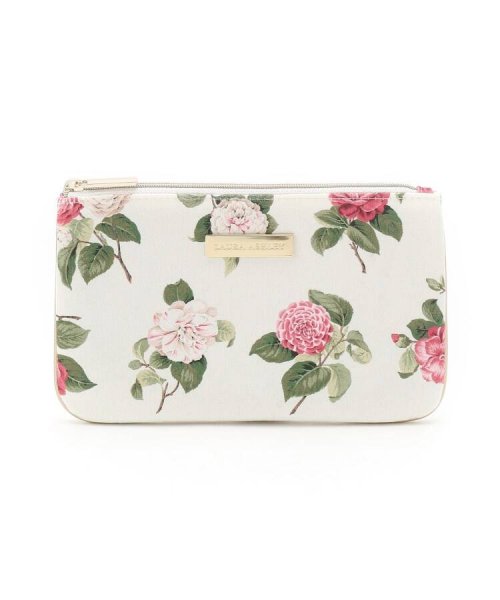 フローラルフラットポーチ ローラアシュレイ Laura Ashley D Fashion