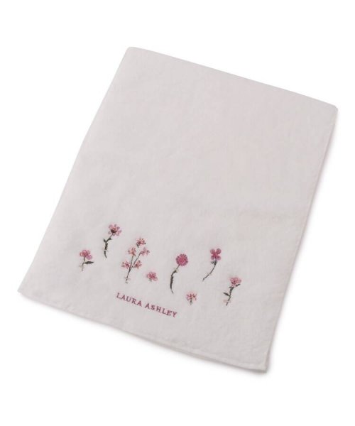 フラワーエンブロイダリータオル ローラアシュレイ Laura Ashley D Fashion フラワーエンブロイダリータオル ローラアシュレイ Laura Ashley D Fashion