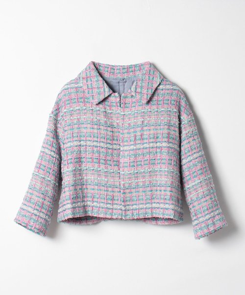 セール 60 Off ピンクツイードジャケット アナイ Anayi D Fashion