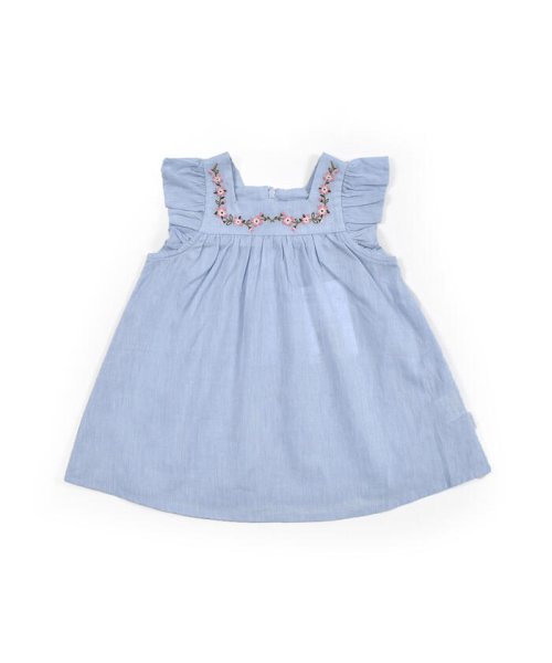 クーポン セール 60 Off スラブ 風 無地 コットン ダンガリー フラワー 柄 ワンピース 80 100c ベベ Bebe D Fashion クーポン セール 60 Off スラブ 風 無地 コットン ダンガリー フラワー 柄 ワンピース 80 100c ベベ Bebe D Fashion