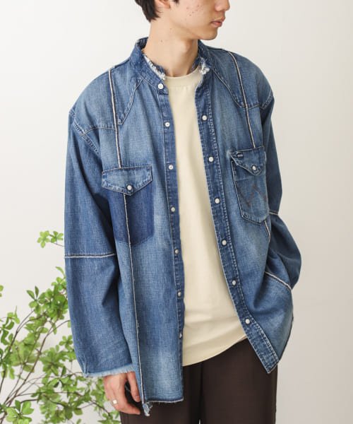 クーポン セール10 Off Web 一部店舗限定 Wrangler Remake Shirts B センスオブプレイス バイ アーバンリサーチ Sense Of Place By Urban Research D Fashion