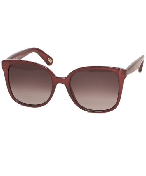 クーポン クロエ サングラス アイウェア レディース 56サイズ レッド アジアンフィット Chloe Ce766s 6 スクエア クロエ Chloe D Fashion