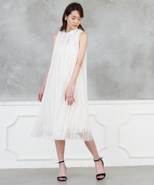 セール チュールレースプリーツワンピース アナイ Anayi D Fashion セール チュールレースプリーツワンピース アナイ Anayi D Fashion