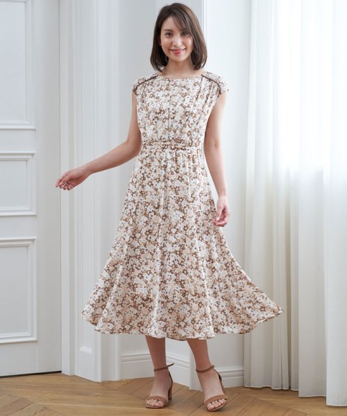 セール カモフラージュフラワーフレアワンピース アナイ Anayi D Fashion セール カモフラージュフラワーフレアワンピース アナイ Anayi D Fashion