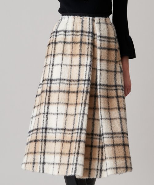 セール 50 Off シャギーチェックロングスカート アナイ Anayi D Fashion