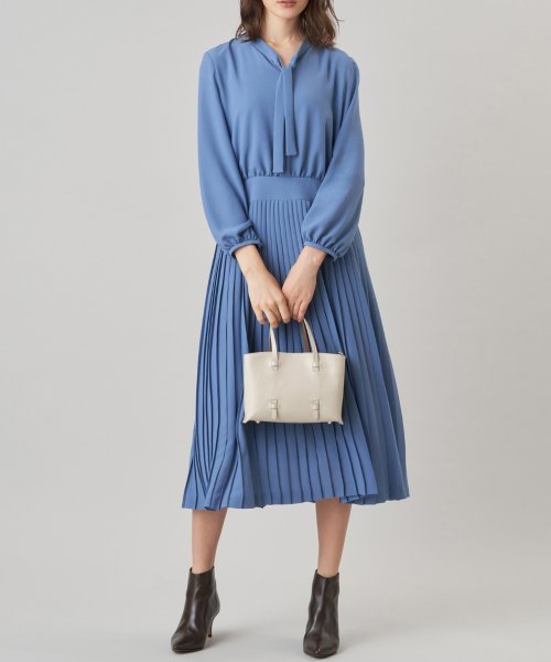 クレープジョーゼットプリーツワンピース アナイ Anayi D Fashion クレープジョーゼットプリーツワンピース アナイ Anayi D Fashion