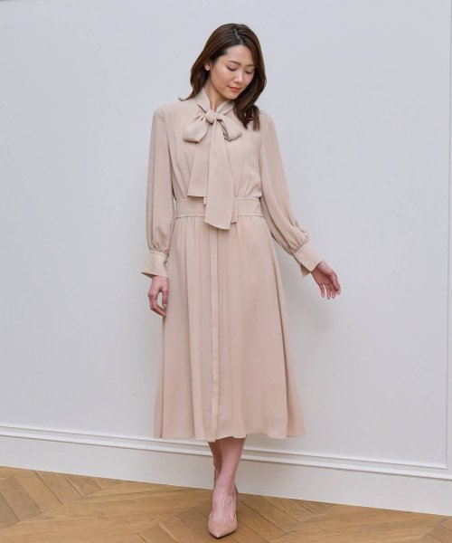 21 Eternal Line シアードビーボウタイワンピース アナイ Anayi D Fashion 21 Eternal Line シアードビーボウタイワンピース アナイ Anayi D Fashion