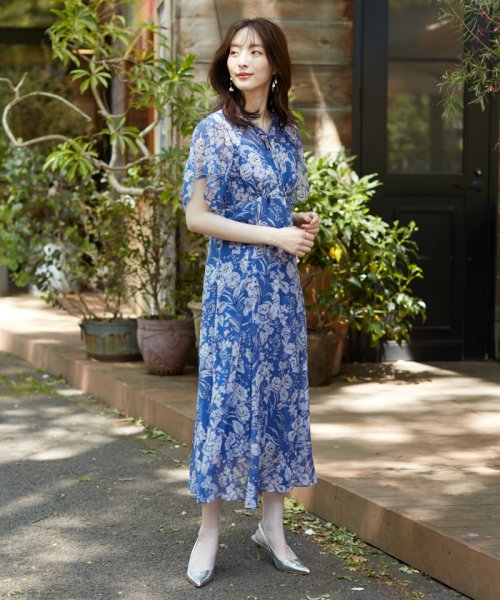 セール ヨーリューフラワープリントスキッパーワンピース アナイ Anayi D Fashion セール ヨーリューフラワープリントスキッパーワンピース アナイ Anayi D Fashion