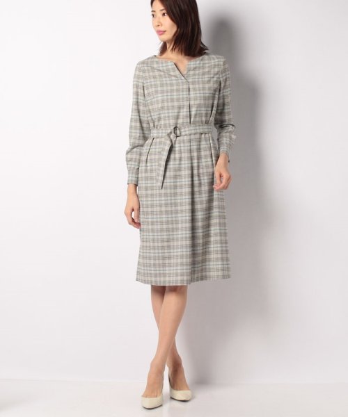 セール チェックスキッパーワンピース アナイ Anayi D Fashion セール チェックスキッパーワンピース アナイ Anayi D Fashion