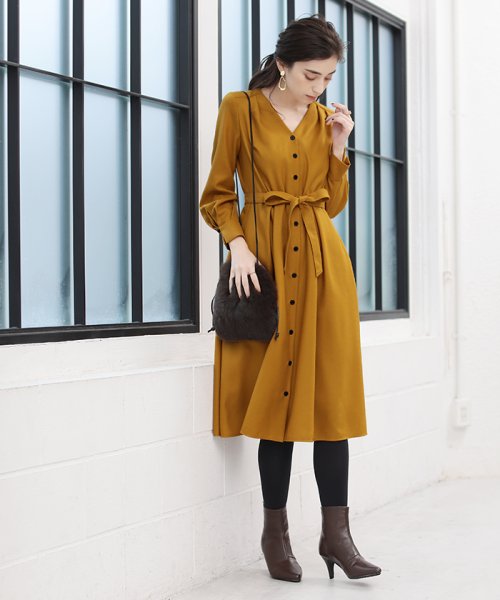 セール 50 Off ウールジョーゼットvネックワンピース アナイ Anayi D Fashion セール 50 Off ウールジョーゼットvネックワンピース アナイ Anayi D Fashion