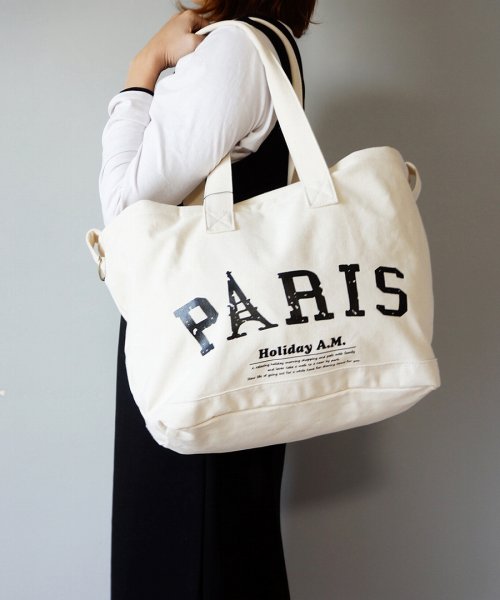 セール10 Off バッグ ショルダーバッグ トートバッグ 2way レディース メンズ フタ付き 布 キャンバス 帆布 Holidaya M ホリデーエーエム Holiday A M D Fashion
