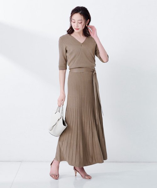 クーポン 半袖カシュクールニットワンピース ユアーズ Ur S D Fashion