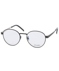 SAINT LAURENT/サンローラン SAINT LAURENT パリ メガネ フレーム アイウェア メンズ レディース 52サイズ ブラック シルバー SAINT LAURENT P/503867356