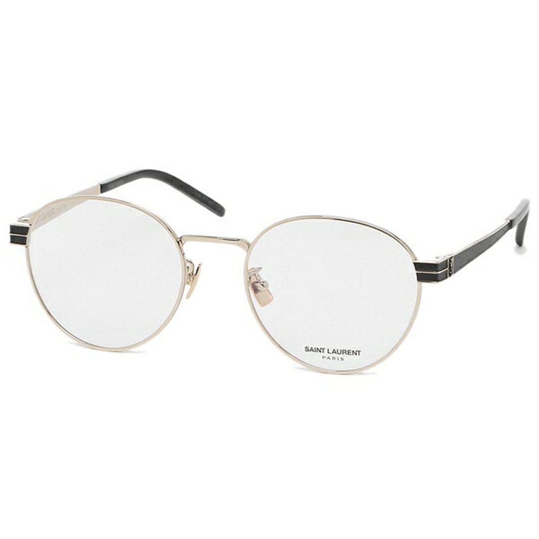 サンローランパリ 眼鏡フレーム アイウェア メンズ レディース 52サイズ ゴールド ブラック SAINT LAURENT PARIS SL M63  003 ラ(503867357) | サンローランパリ(SAINT LAURENT) - d fashion