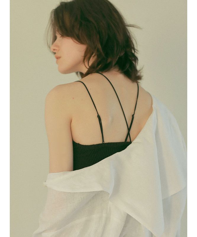 etre tokyo カップインデザインストラップニットキャミ カップインデザインストラップニットキャミ(503868842) | エトレ