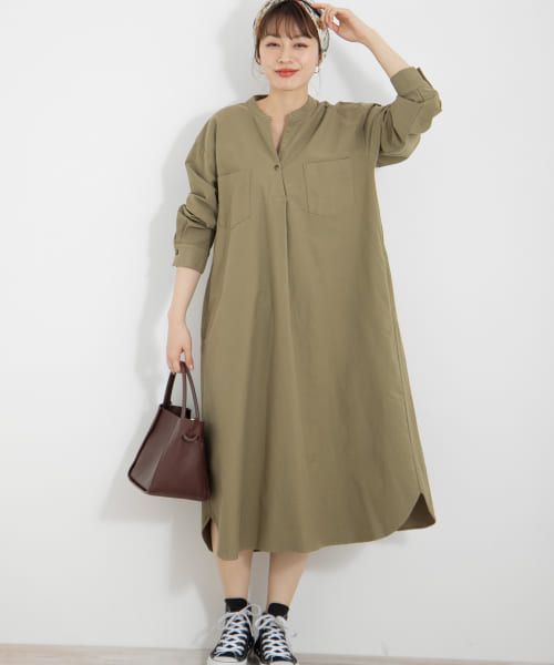 セール 60%OFF】スキッパーシャツワンピース(503868908