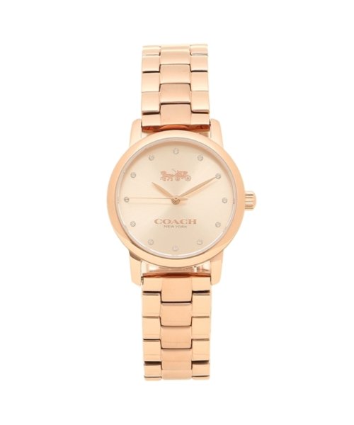 セール8 Off コーチ 時計 レディース グランド 28mm クォーツ ピンクゴールド ピンクゴールド Coach コーチ Coach D Fashion