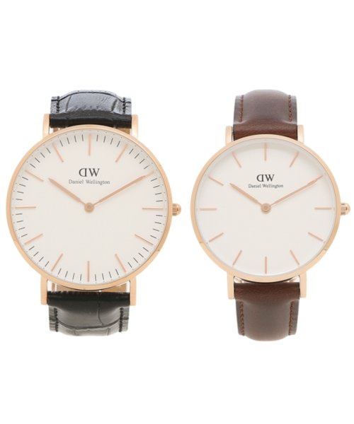 ダニエルウェリントン 時計 ペアウォッチ レディース メンズ クラシック 36mm 32mm クォーツ ホワイト Daniel Wellington Dw006 ダニエル ウェリントン Daniel Wellington D Fashion