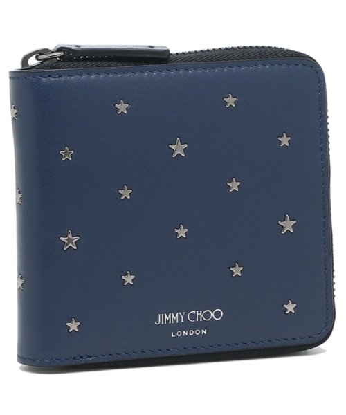 ジミーチュウ 折り財布 メンズ ローレンス スタースタッズ Jimmy Choo Lawrence Ysn ネイビー ジミーチュウ Jimmy Choo D Fashion