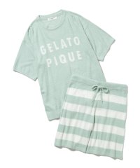 Gelato Pique Homme スムーズィー ロゴジャガードプルオーバー ハーフパンツｓｅｔ Gelato Pique Homme Gelato Pique Homme D Fashion