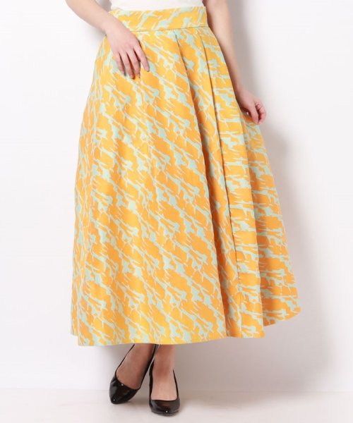 セール 50 Off イエローミントジャガードタックスカート エッセンス オブ アナイ Essence Of Anayi D Fashion