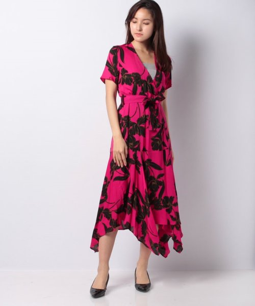 セール A L Cフラワープリントvネックワンピース アナイ Anayi D Fashion セール A L Cフラワープリントvネックワンピース アナイ Anayi D Fashion