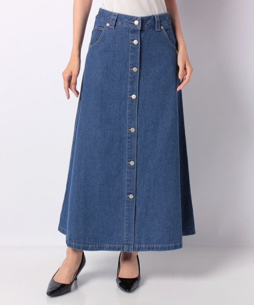 セール 50 Off デニムフロントボタンスカート アルアバイル Allureville D Fashion セール 50 Off デニムフロントボタンスカート アルアバイル Allureville D Fashion