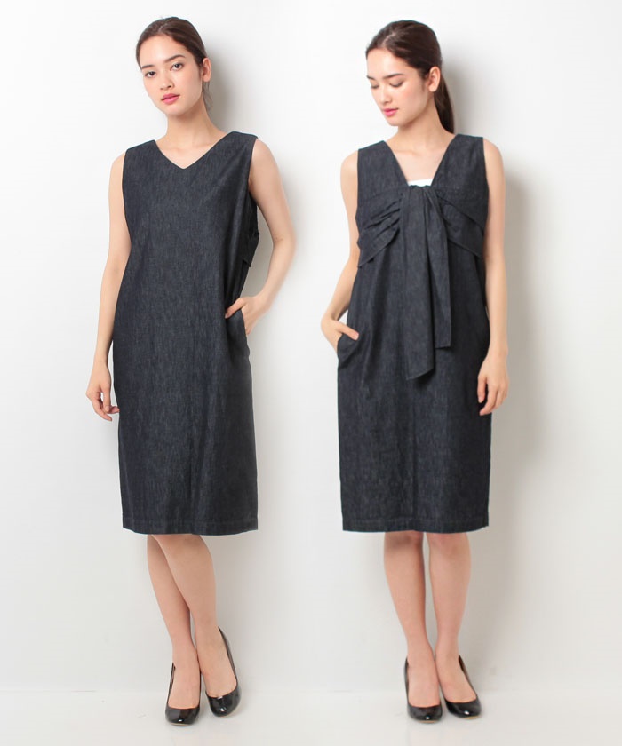 セール 50 Off 2wayデニムワンピース アルアバイル Allureville D Fashion