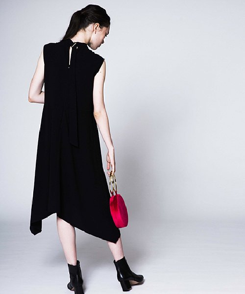 セール ナロースタンドネックアシメワンピース アルアバイル Allureville D Fashion セール ナロースタンドネックアシメワンピース アルアバイル Allureville D Fashion