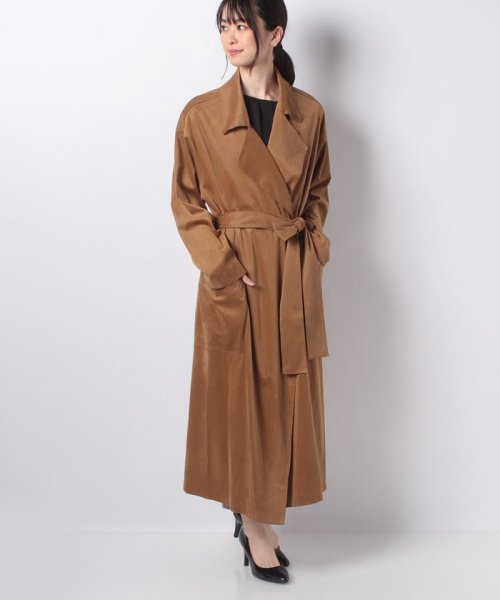 セール フェイクスエードトレンチコート アルアバイル Allureville D Fashion