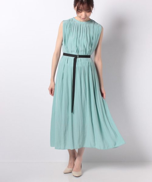 ベルト付きギャザーワンピース アルアバイル Allureville D Fashion ベルト付きギャザーワンピース アルアバイル Allureville D Fashion