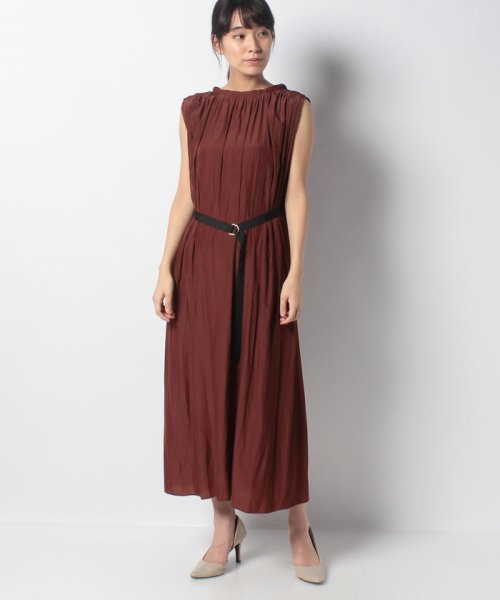 セール ベルト付きギャザーワンピース アルアバイル Allureville D Fashion