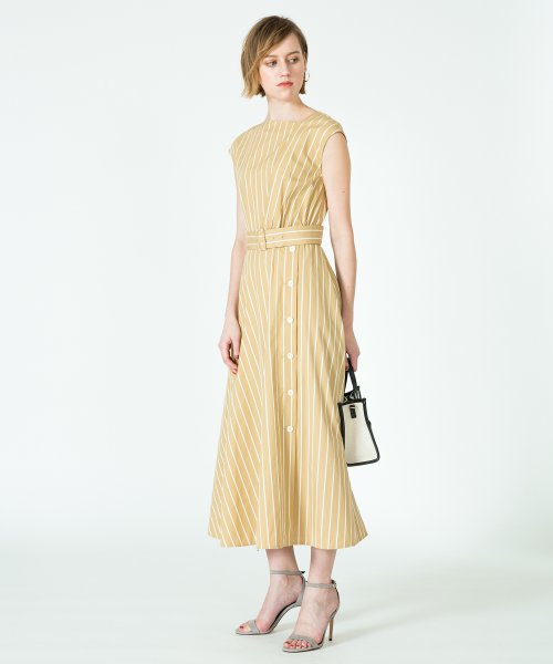 セール コットンストライプアシメネックワンピース アルアバイル Allureville D Fashion セール コットンストライプアシメネックワンピース アルアバイル Allureville D Fashion